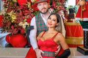 Ensaio natalino de Maíra Cardi e Thiago Nigro