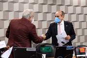 presidente da CE, senador Marcelo Castro (MDB-PI);senador Jean Paul Prates (PT-RN).