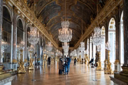 Sala de espelhos do Palácio de Versalhes