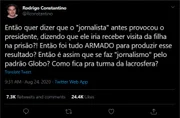 O economista Rodrigo Constantino repercutiu o boato e foi um dos grandes responsáveis por sua popularização
