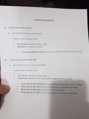 Lotes são vendidos a partir de R$ 120 mil