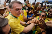 Jair Bolsonaro durante ato no Rio de Janeiro