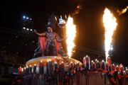 Beija-Flor de Nilópolis na avenida no Carnaval do Rio de Janeiro em 2025