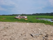 Lago secou completamente durante seca extrema que atingiu o Amazonas