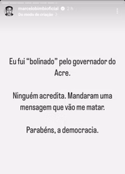 Ex de Nicole Bahls, Marcelo Bimbi acusa governador do Acre, Gladson Cameli, de estupro