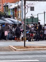 Fluxo da Cracolândia, no cruzamento da Avenida Rio Branco com a Rua dos Gusmões