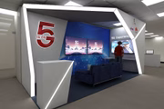 Maquete 3D do laboratório 5G montado no Biotic