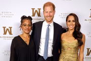 Doria Ragland, príncipe Harry e Meghan Markle