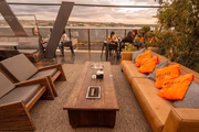 O rooftop do Santé Lago tem vista para o Lago Paranoá