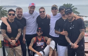Neymar e parças em Punte del Este, no Uruguai