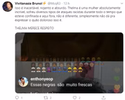 A apresentadora decidiu desativar os comentários da live