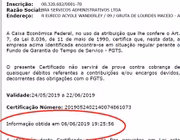 Da mesma forma, outras certidões da BRA apresentaram a mesma irregularidade