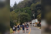 Eles fizeram um trajeto pelo interior do estado de SP