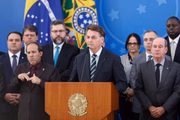 Jair Bolsonaro fala sobre saída de Sergio Moro, em 24 de abril de 2020