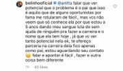 Logo, o pai de Melody, que não gostou nada do que a funkeira disse, rebateu a crítica