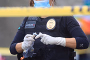 Perito recolheu cápsulas de balas na cena do crime: ao menos 20 tiros, aparentemente de pistola 9mm