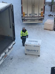Carregamento da Sputnik V 