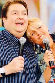 Faustão recebeu Xuxa em seu programa dominical