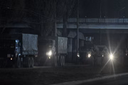 Tanques militares russos e veículos blindados avançaram em Donetsk, Ucrânia, região que teve a independência russa reconhecida nos últimos dias Tanques militares russos e veículos blindados avançaram em Donetsk, Ucrânia, região que teve a independência russa reconhecida nos últimos dias