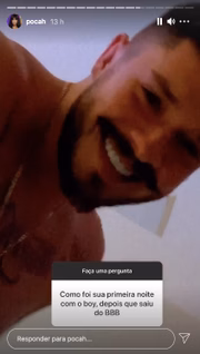 E brincou com Ronan em seus Stories