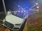 Acidente ocorreu na noite desse domingo 