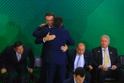 Pedro Guimarães, presidente da Caixa Econômica, no Palácio do Planalto