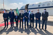 Chegada da comitiva a Israel