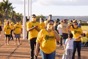Chegada de apoiadores do Maranhão ao Palácio da Alvorada