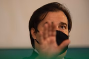 Coletiva do presidente da Câmara dos Deputados, Rodrigo Maia, no salão negro