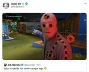 Até mesmo o perfil da Globo não deixou passar