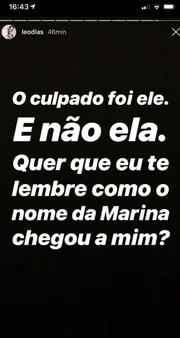 As declarações ocorreram ao vivo