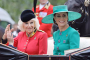 Rainha Camilla e Kate Middleton no Trooping the Colour 