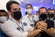 João Doria e Eduardo Leite nas Convenções do PSDB em Brasília