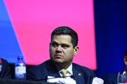  O presidente do Senado, Davi Alcolumbre, também participou do jantar