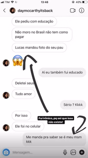 Ele mostra os pedidos esdúxulos da mulher