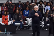 Lula fala durante comício em São Paulo
