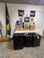Operação da GLO no Aeroporto de Guarulhos apreende skunk em bagagens