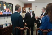 O encontro durou cerca de 15 minutos