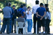 Sara Winter, lider do 300 do Brasil, no acampamento do grupo 