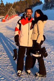 Marcos Mion e Suzana Gullo em Mont Blanc, na Suíça