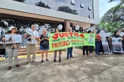 Após o ato, alguns representantes tentaram reunião com o MP
