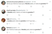 Segundo a web, Natália Deodato pediu um teste de gravidez para a produção do BBB22