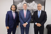Pedro Vaca, da OEA, encontrou-se com o presidente do Supremo Tribunal Federal (STF), Luís Roberto Barroso, e o ministro Alexandre de Moraes