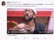 Usuários reclamam que as câmeras do BBB23 foram cortadas durante a treta entre Bruna Griphao e Ricardo e que não foi possível ver o tapa da atriz em Amanda