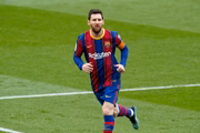 Lionel Messi em ação pelo Barcelona