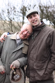 Príncipe Charles com o primogênito, William