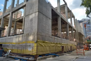 Obras da Estação Sesc-Pompeia, da Linha 6-Laranja de metrô, em São Paulo