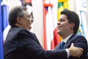 Ministros na posse de André Fufuca no Esporte