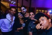 Munik Nunes e Pedro Simão em festa de Halloween