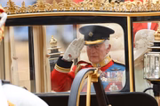 Rei Charles no Trooping The Colour 2024